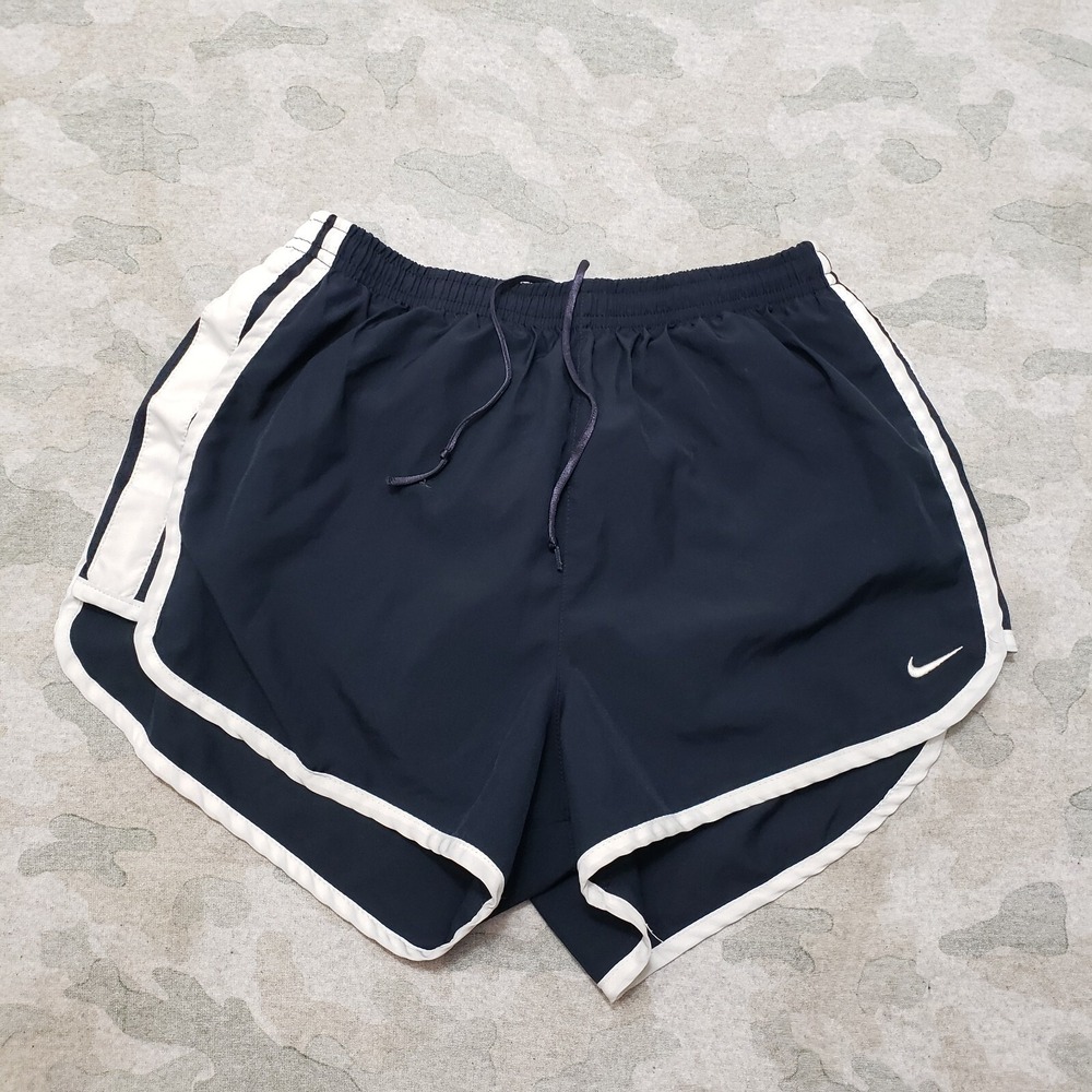 Nike Shorts Womens Small Blue FitDry Drawstring Lined Running Outdoors